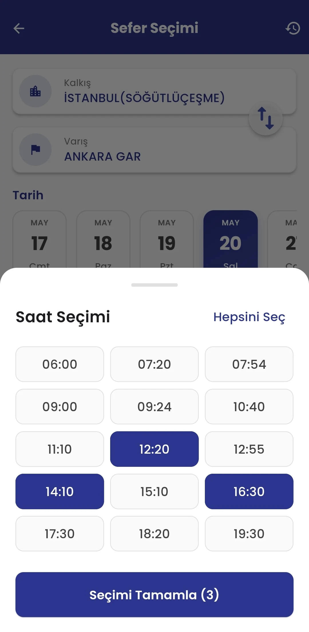 Tren Bilet Alarm: Koltuk Alarm screenshot