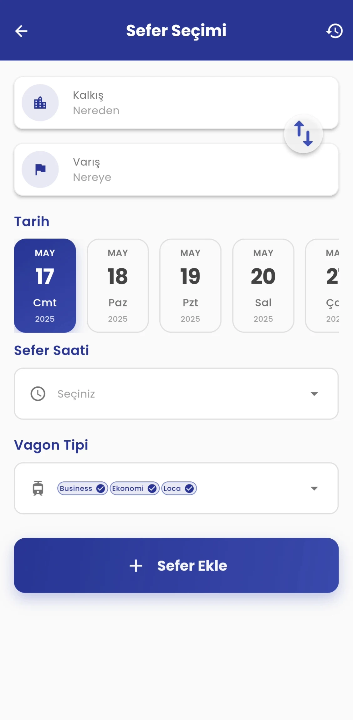 Tren Bilet Alarm: Koltuk Alarm screenshot